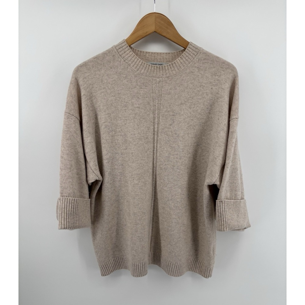 Gerard Darel Paris Sweater Women's Sz M (Sz 2) 100% Wool Quiet Luxury Old Money